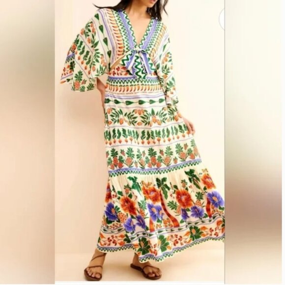 Farm Rio Maxi Dress size M - Picture 1 of 8